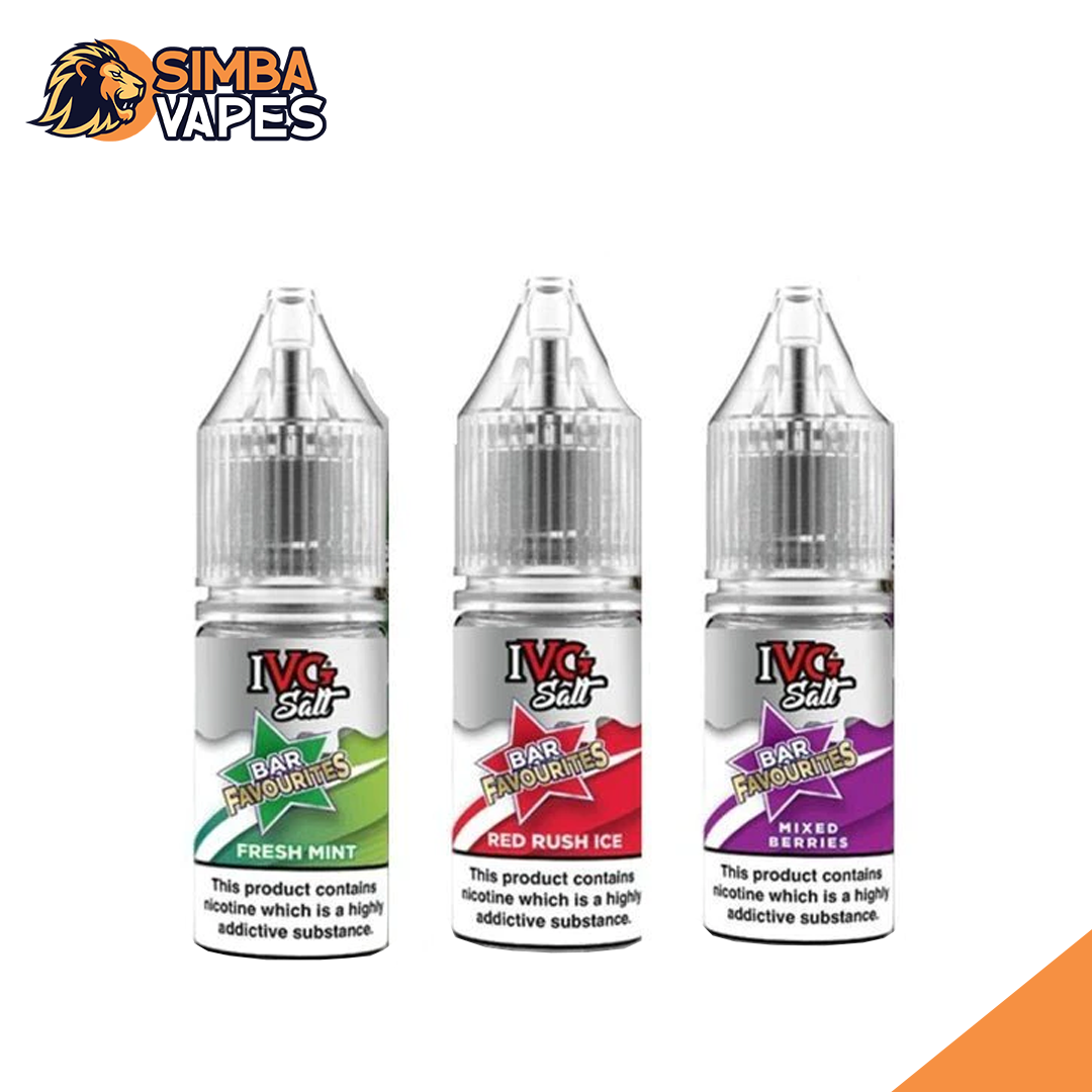 IVG Salt Bar Favourite 10ml E Liquid- Pack Of 10