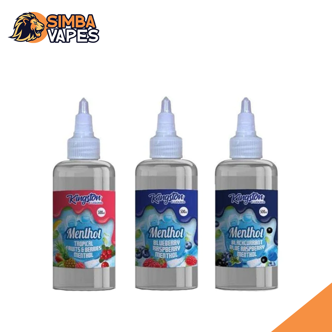 Kingston E-liquids Menthol 500ml Shortfill (Pack Of 10)