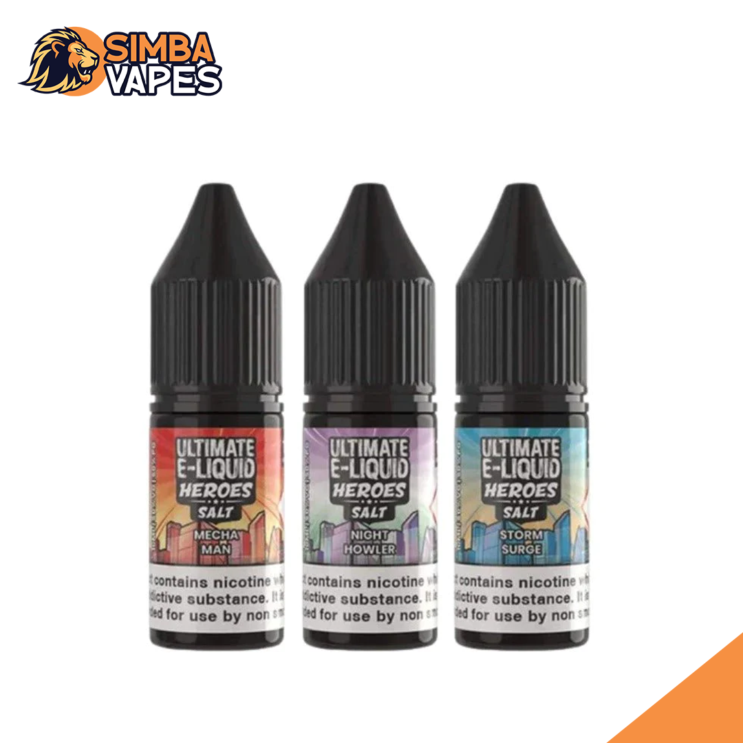 Ultimate E-Liquid Heroes 10ML Nic Salt (Pack Of 10)