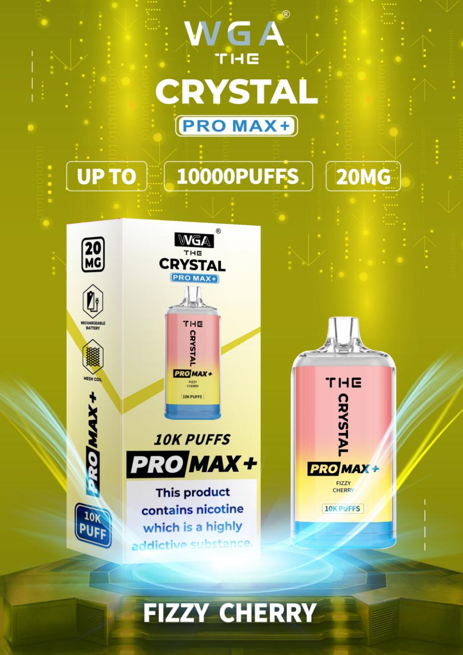 The Crystal Pro Max + 10000 Disposable Vape Pod Pack of 10