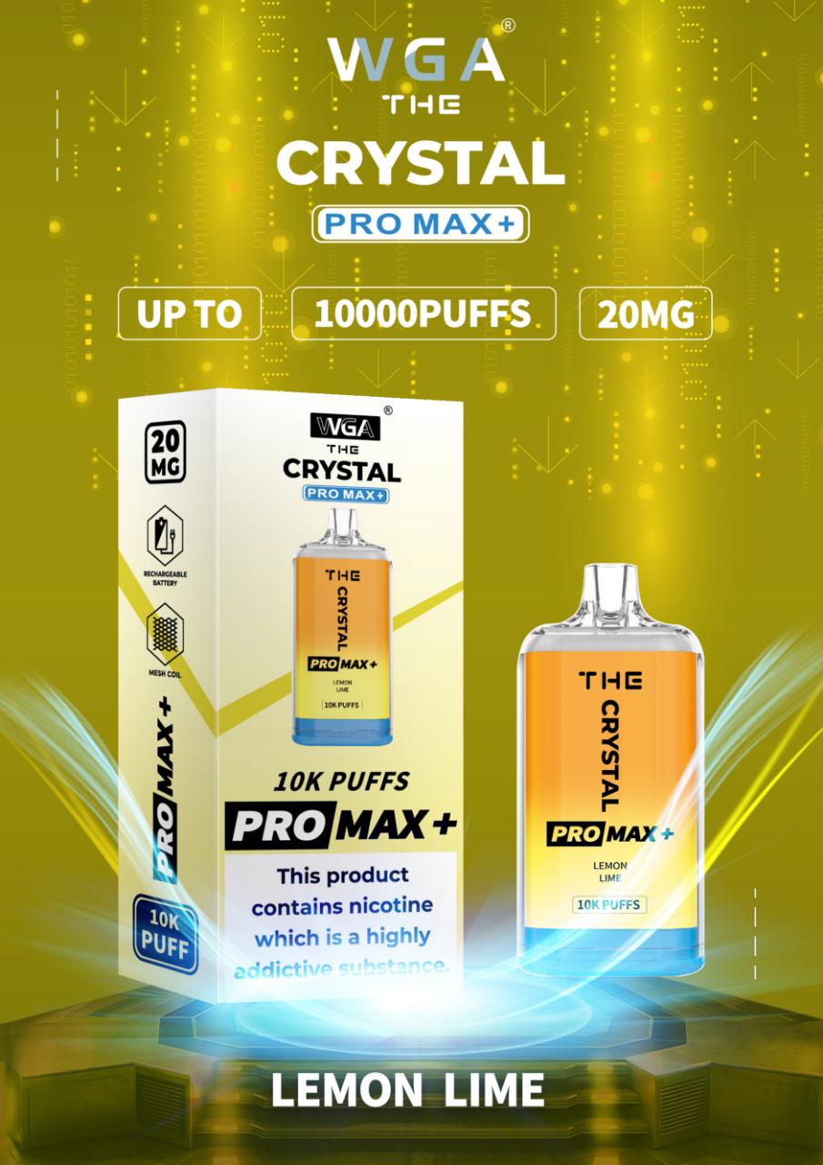 The Crystal Pro Max + 10000 Disposable Vape Pod Pack of 10