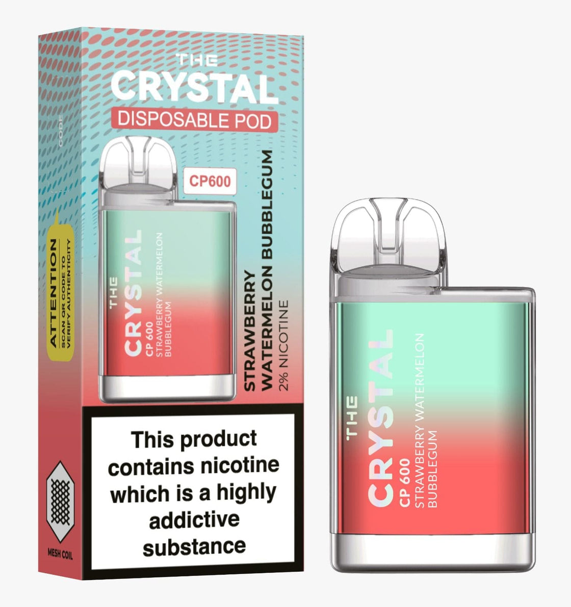 The Crystal CP600 Disposable Vape Puff Bar Mini Pod - #Simbavapes#