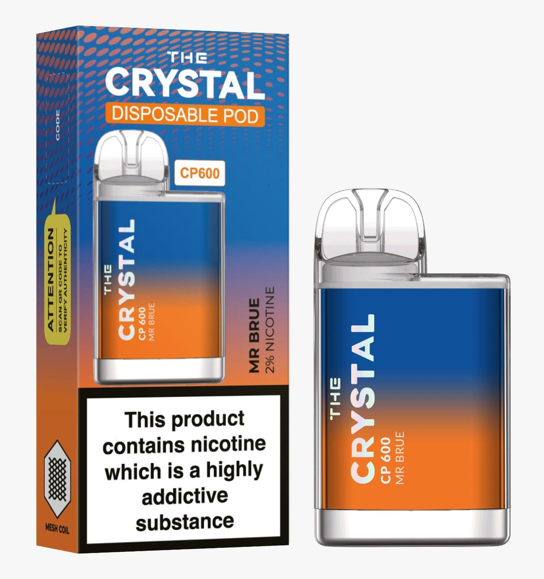 The Crystal CP600 Disposable Vape Puff Bar Mini Pod - #Simbavapes#