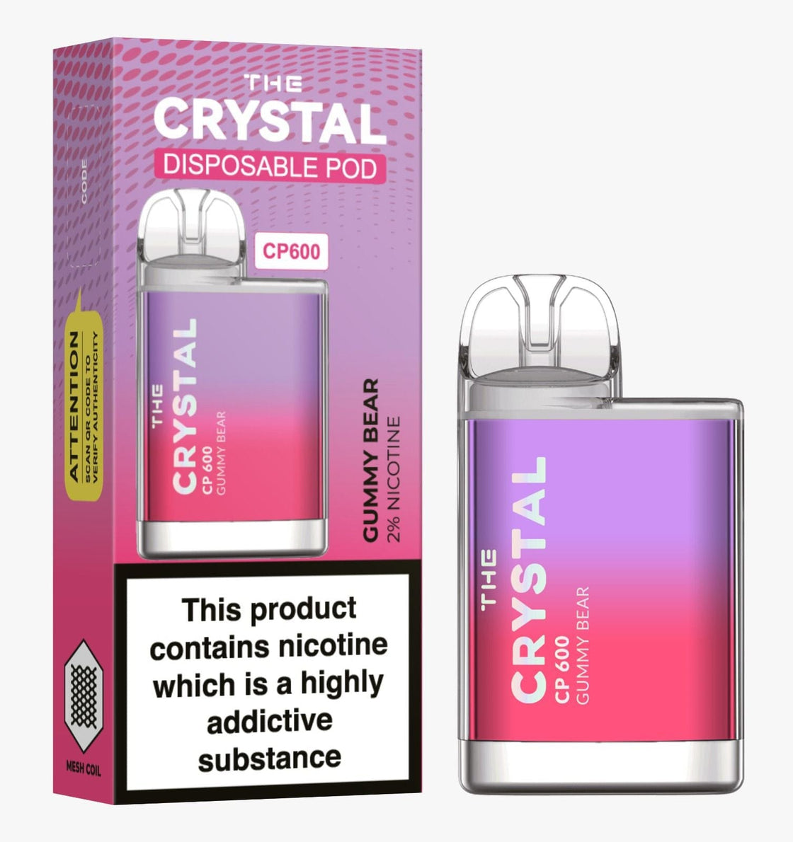 The Crystal CP600 Disposable Vape Puff Bar Mini Pod - #Simbavapes#